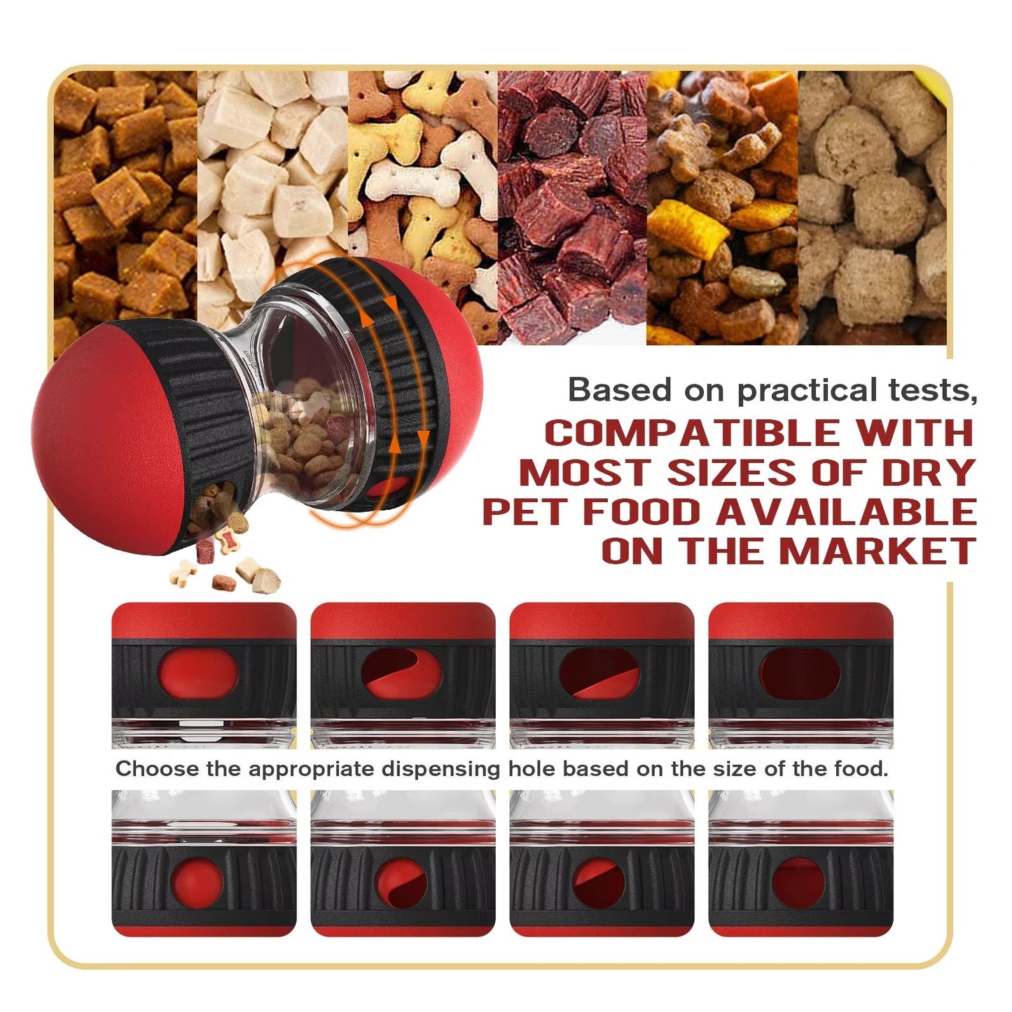Interactive Slow Feeder Oval Toy – Dog Food Dispenser Harmony Pet Supplies Scarborough