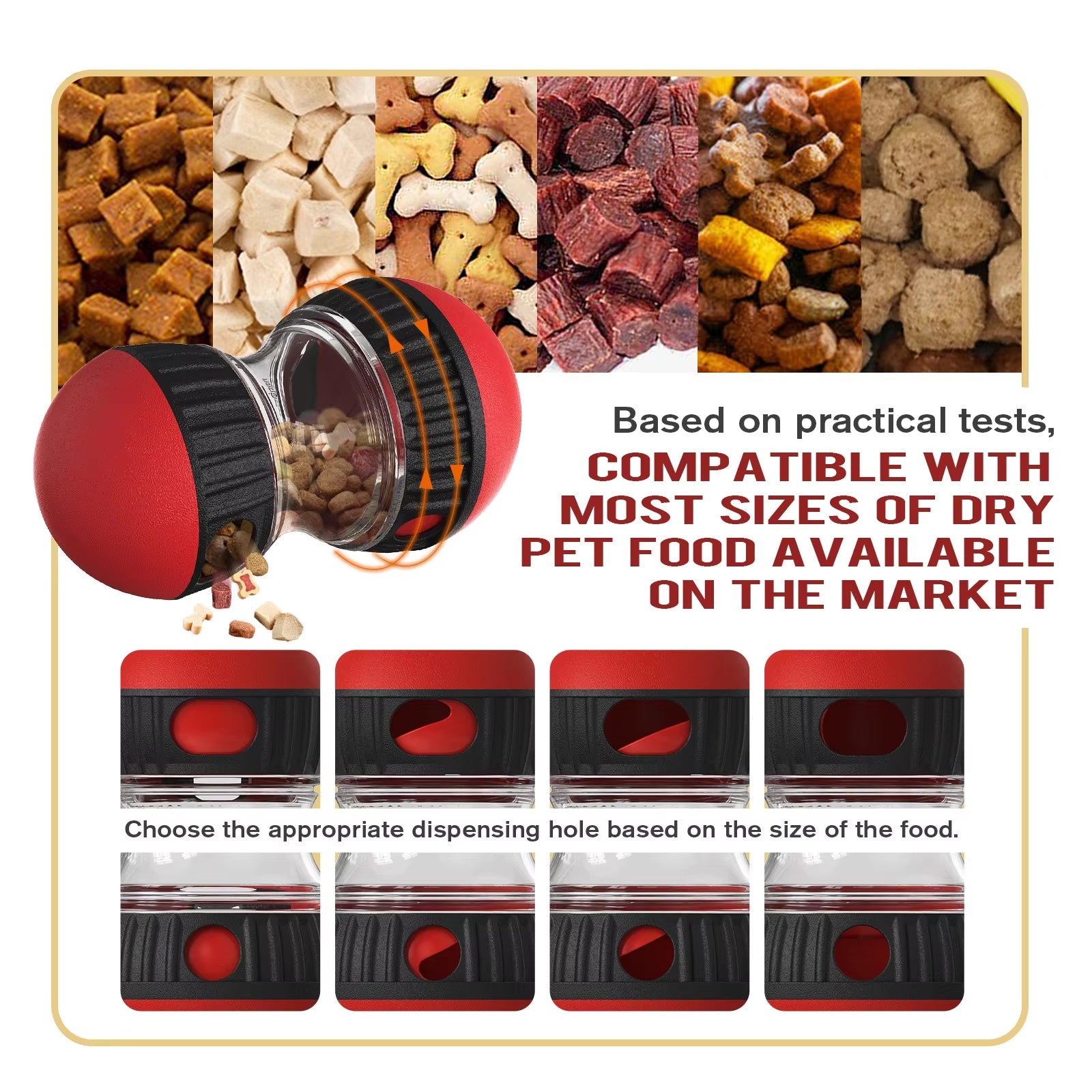 Interactive Slow Feeder Oval Toy – Dog Food Dispenser Harmony Pet Supplies Scarborough