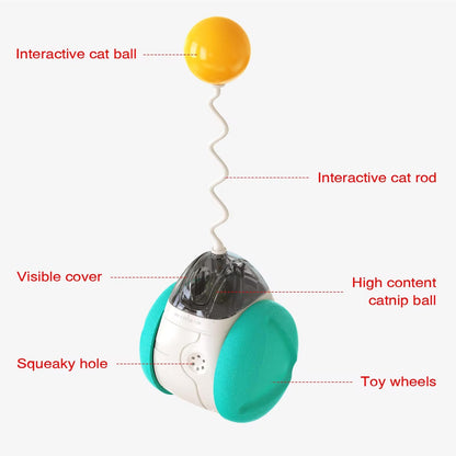 Interactive Squeaky Balance Toy – Fun for Dogs & Cats Harmony Pet Supplies Scarborough