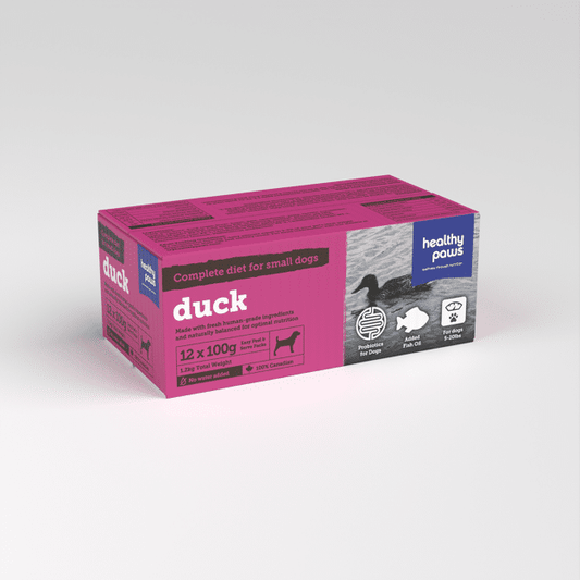 Healthy Paws Complete Small Dog Dinner Duck