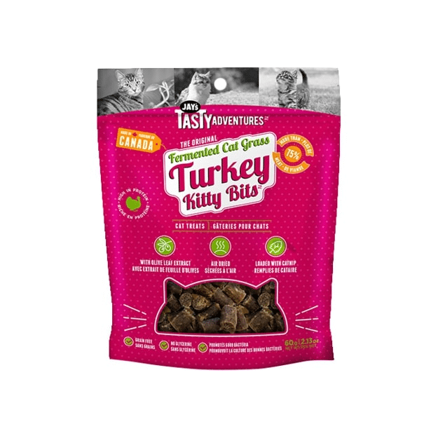 Jays Tasty Adventures Fermented Cat Grass Turkey Cat Treats