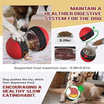 Interactive Slow Feeder Oval Toy – Dog Food Dispenser Harmony Pet Supplies Scarborough