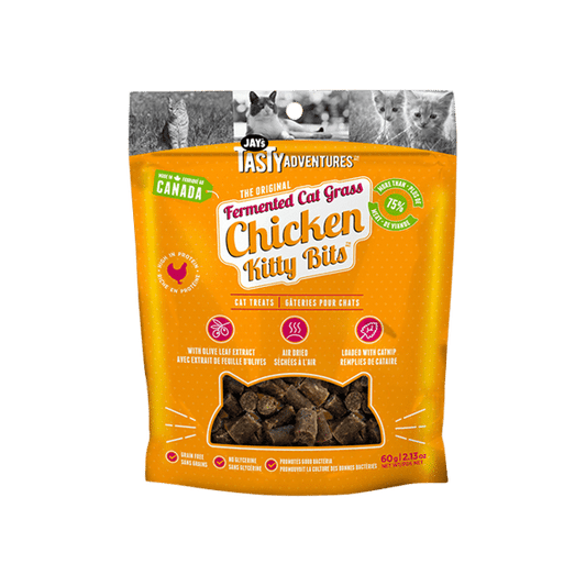 Jays Tasty Adventures Fermented Cat Grass Chicken Cat Treats
