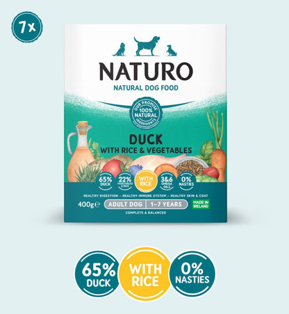 Naturo Adult Dog - Duck & Rice with Veg