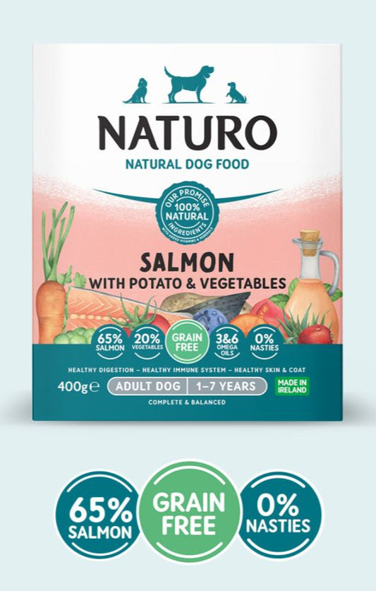 Naturo Adult Dog Grain Free Salmon with Potato and Vegetables