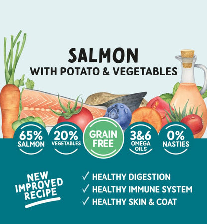 Naturo Adult Dog Grain Free Salmon with Potato and Vegetables