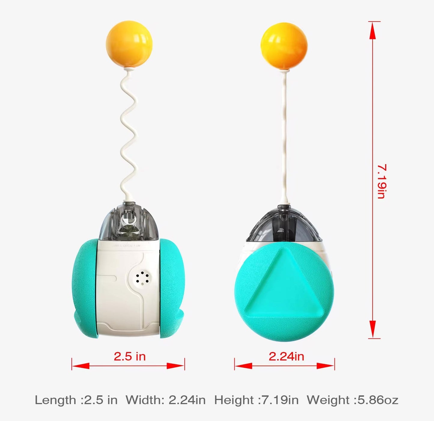 Interactive Squeaky Balance Toy – Fun for Dogs & Cats Harmony Pet Supplies Scarborough