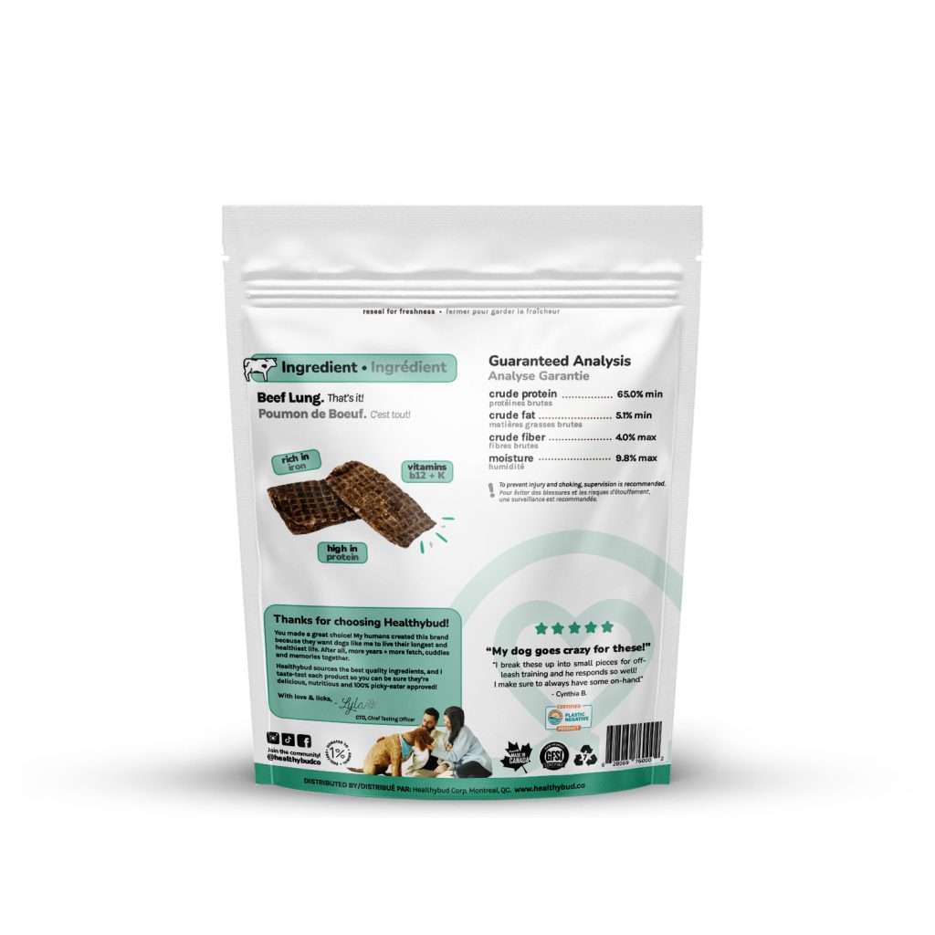 Healthybud - Beef Lung 60g