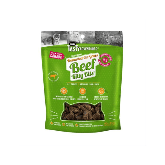 Jays Tasty Adventures Fermented Cat Grass Beef Cat Treats