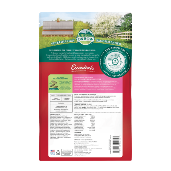 OXBOW ANIMAL HEALTH™ Essentials Young Rabbit Food