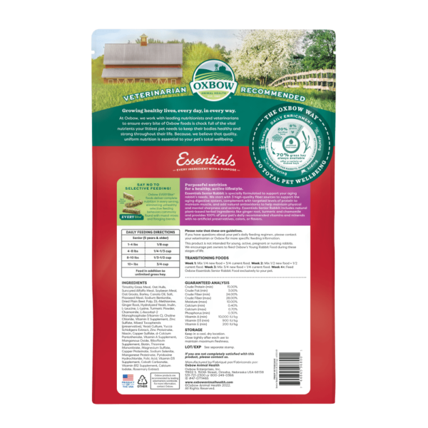 OXBOW ANIMAL HEALTH™ Essentials Senior Rabbit Food