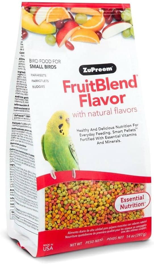 ZuPreem "Fruitblend" Food for Small Birds (Parakeet, Budgies, Parrotlet)