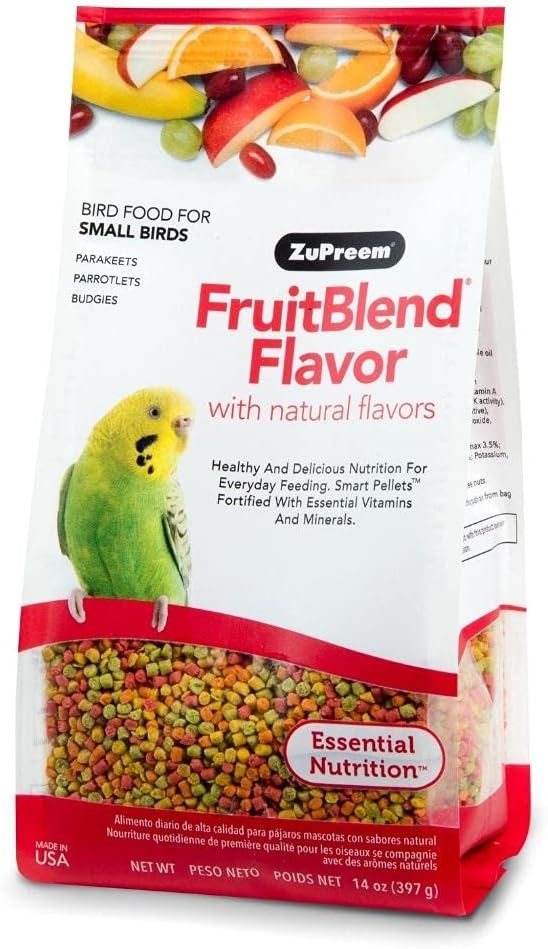 ZuPreem "Fruitblend" Food for Small Birds (Parakeet, Budgies, Parrotlet)