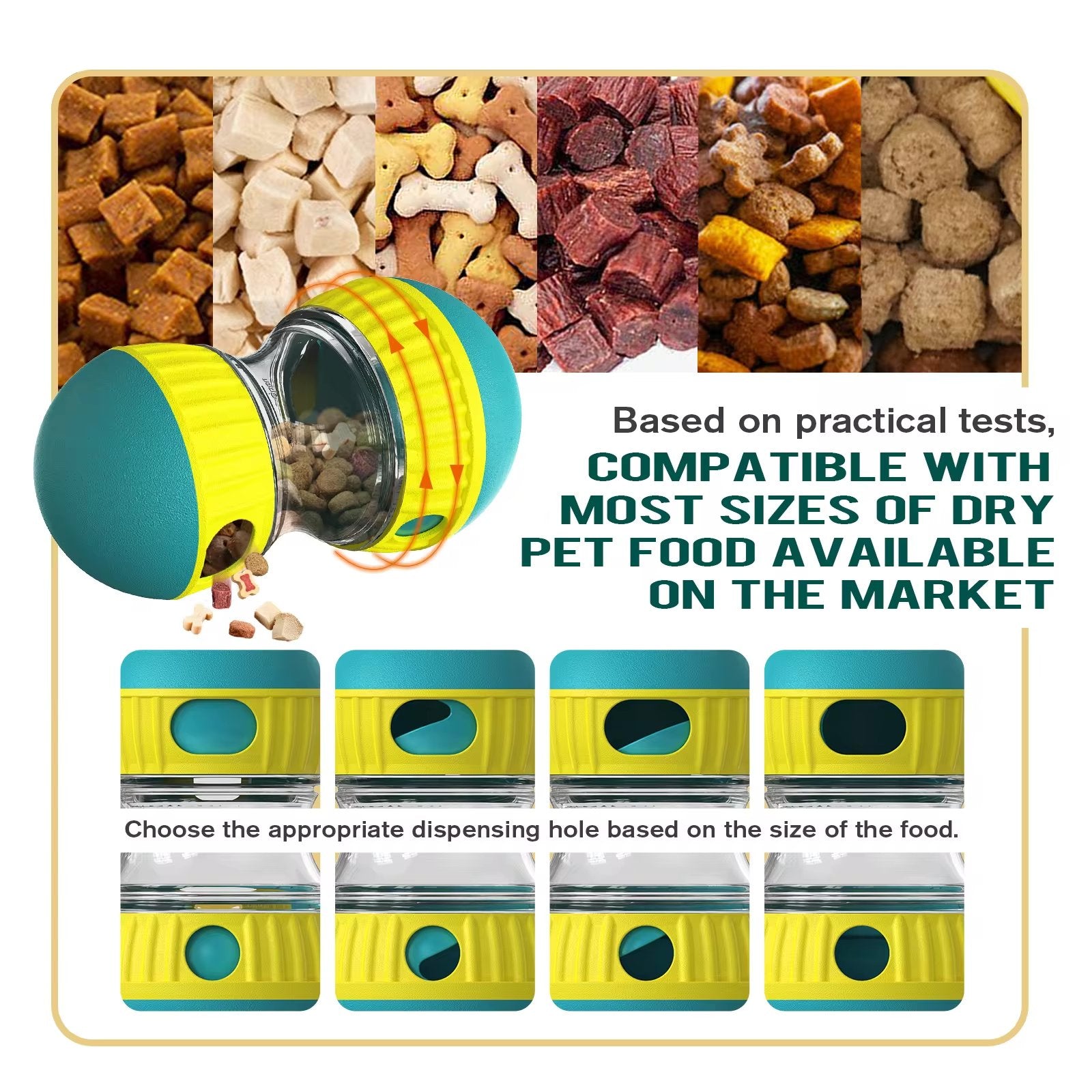 Interactive Slow Feeder Oval Toy – Dog Food Dispenser Harmony Pet Supplies Scarborough