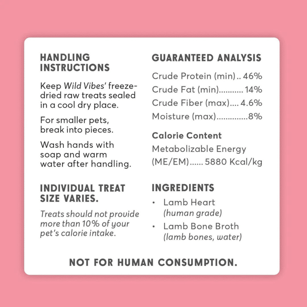 Wild Vibes Lamb Heart & Bone Broth Treats