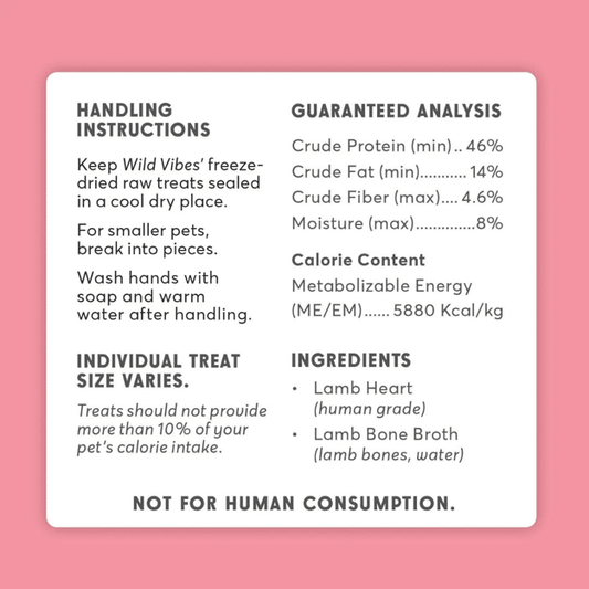 Wild Vibes Lamb Heart & Bone Broth Treats