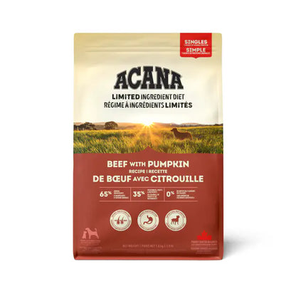 ACANA® - Singles Limited Ingredient Beef with Pumpkin Recipe Dry Dog Food - at Harmony Pet Supplies, Scarborough