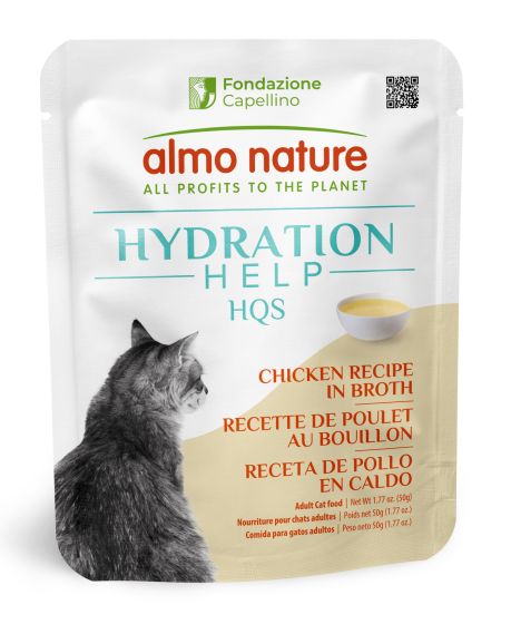 Almo Nature HQS Hydration Help - Chicken Recipe In Broth, Adult Cat Wet Food