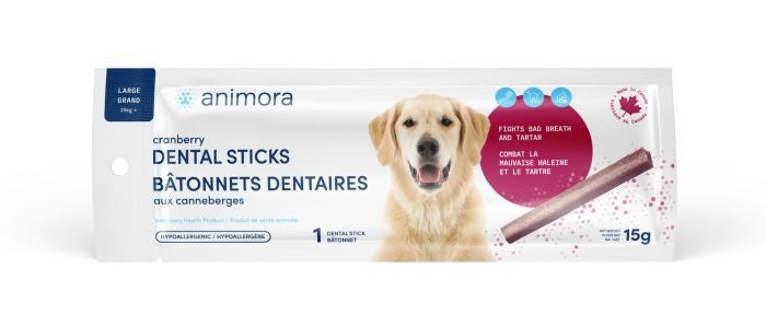 Animora Cranberry Dental Sticks Dog Large