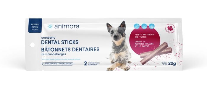 Animora Cranberry Dental Sticks Dog Medium