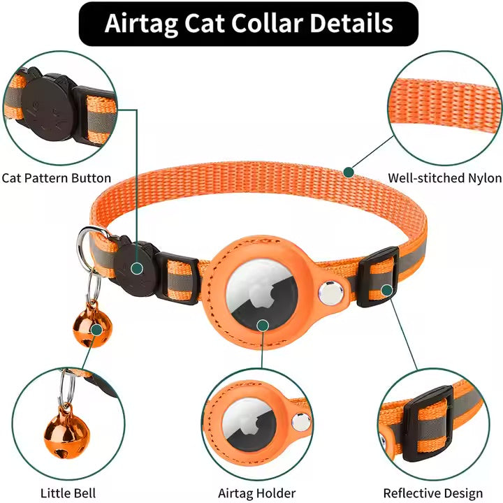 Pet AirTag Holder Collar – Anti-Loss for Cats & Dogs Harmony Pet Supplies Scarborough