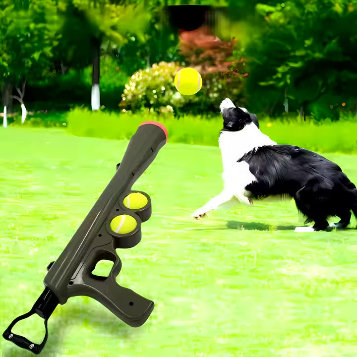 Interactive Dog Toy – Ball Launcher with Tennis Ball Harmony Pet Supplies Scarborough