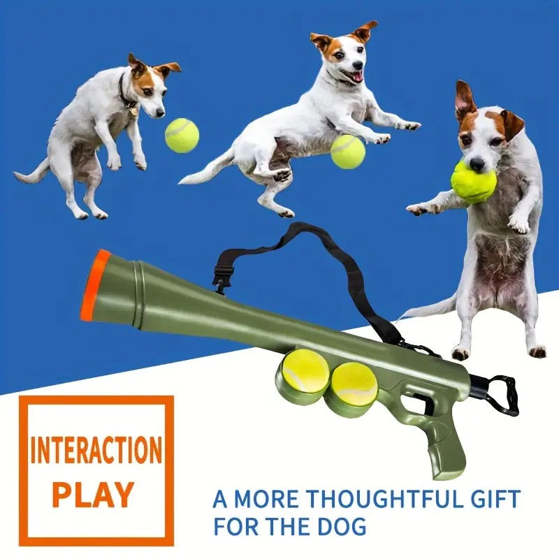 Interactive Dog Toy – Ball Launcher with Tennis Ball Harmony Pet Supplies Scarborough