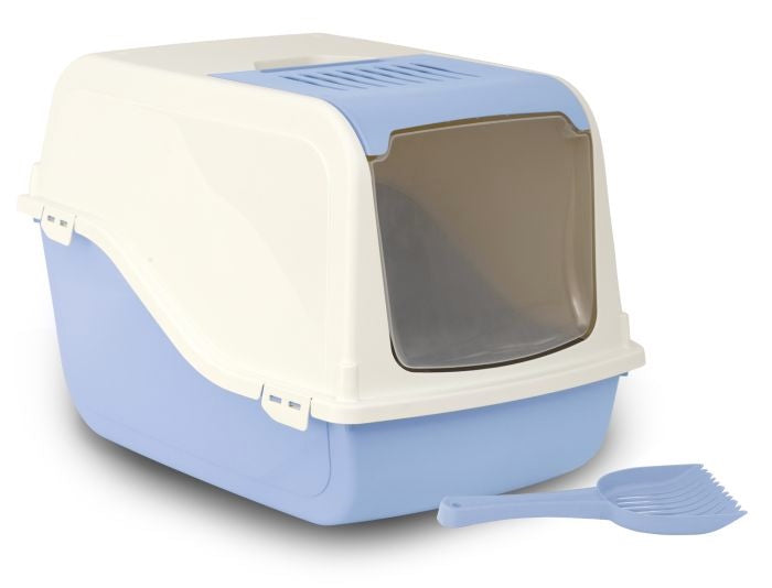 Bergamo Ariel Litter Pan with Top - Cat Front