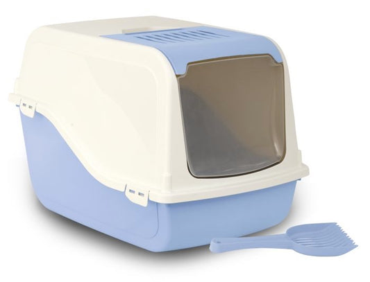Bergamo Ariel Litter Pan with Top - Cat Front