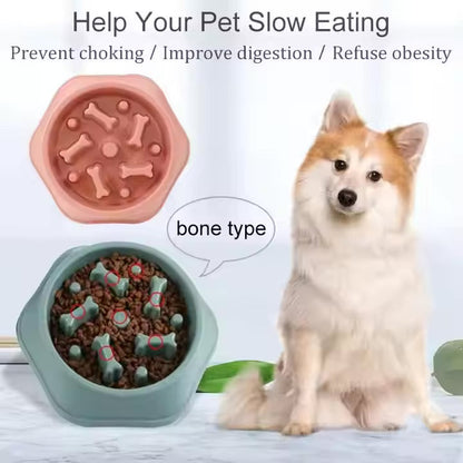 Slow Feeder Dog Bowl – Bone-Shaped for Healthy Eating Harmony Pet Supplies Scarborough