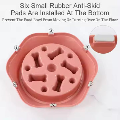 Slow Feeder Dog Bowl – Bone-Shaped for Healthy Eating Harmony Pet Supplies Scarborough