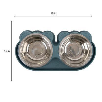 Dual Stainless Eared Dish