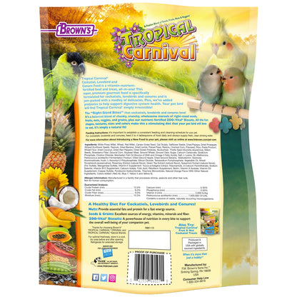 Tropical Carnival® Gourmet Cockatiel, Lovebird & Conure Food