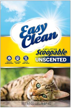 Pestell Easy Clean Scoop Litter Unscented Clumping Action Cat