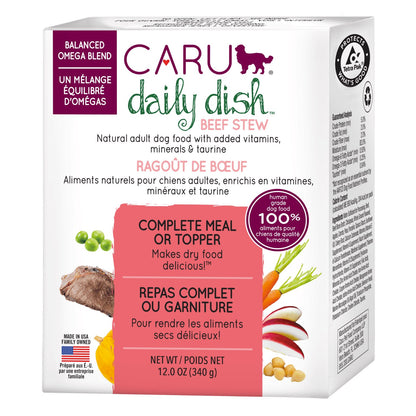 Caru Daily Dish Beef Stew-Dog Front