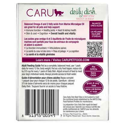 Caru Daily Dish Beef Stew-Dog Back