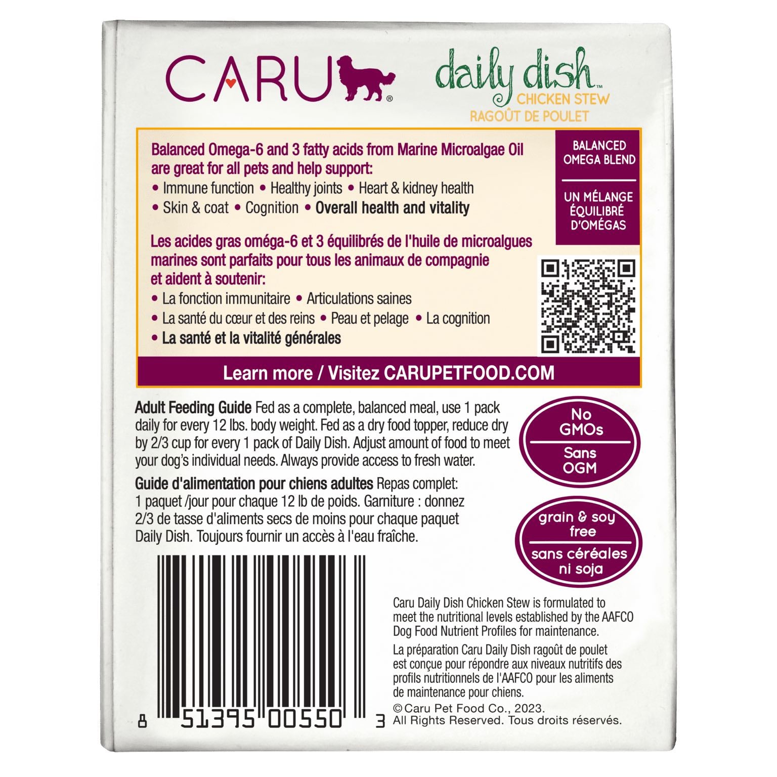 Caru Daily Dish Chicken Stew-Dog Back