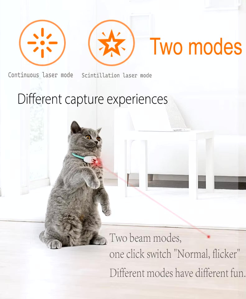 Smart Laser Cat Collar – Interactive Toy for Active Play Harmony Pet Supplies Scarborough