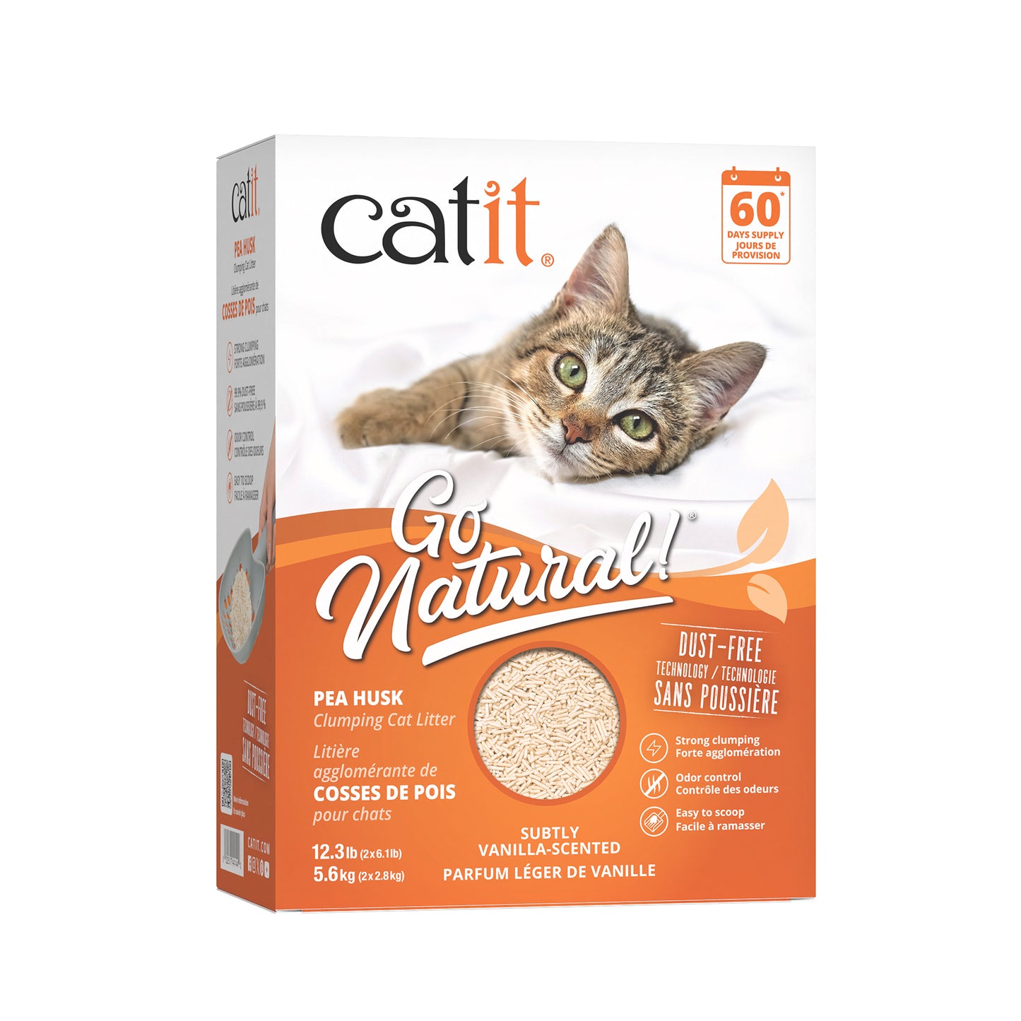 Catit Go Natural! Pea Husk Clumping Cat Litter