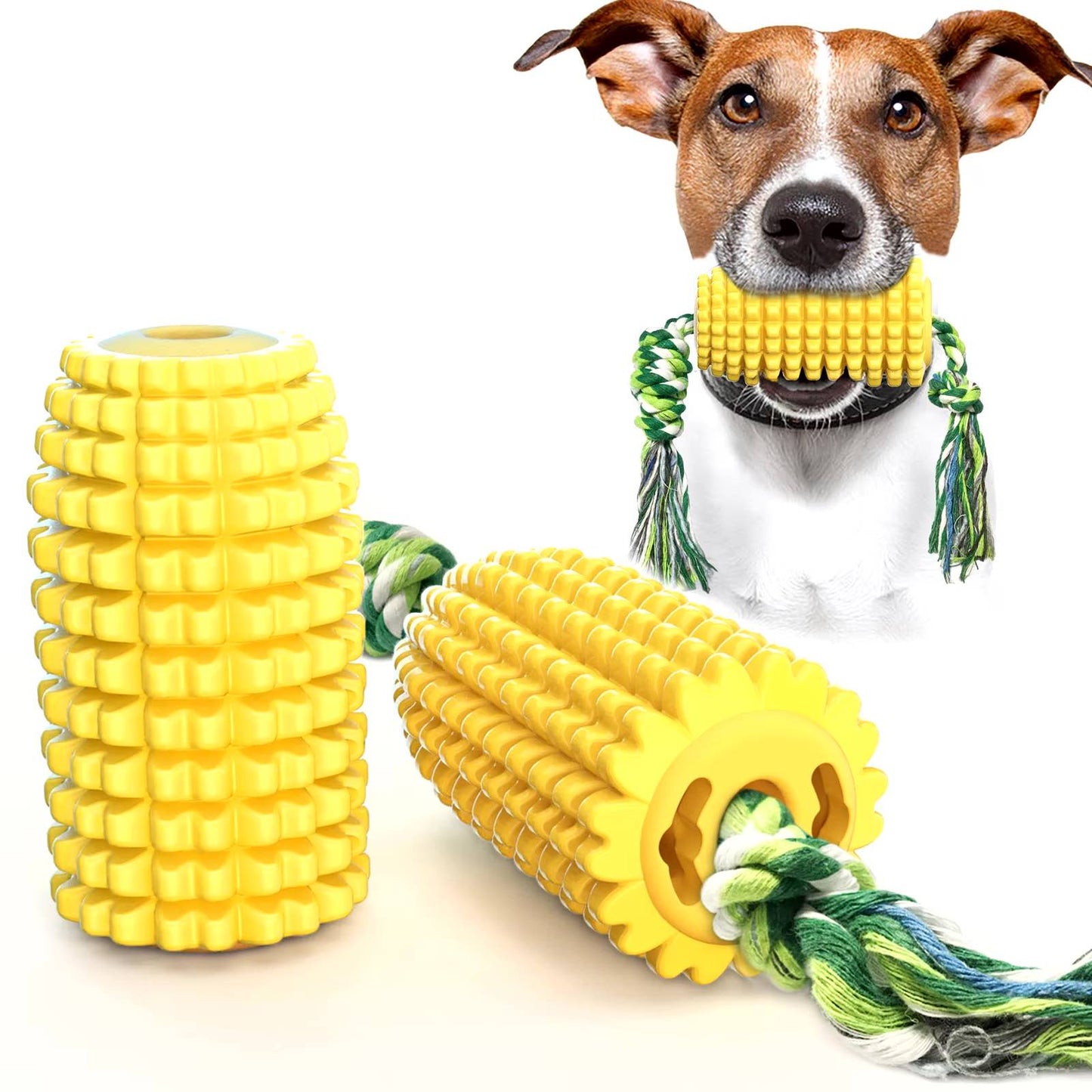 Indestructible Chew Toy for Aggressive Chewers Dog – Corn-Shaped Harmony Pet Supplies Scarborough