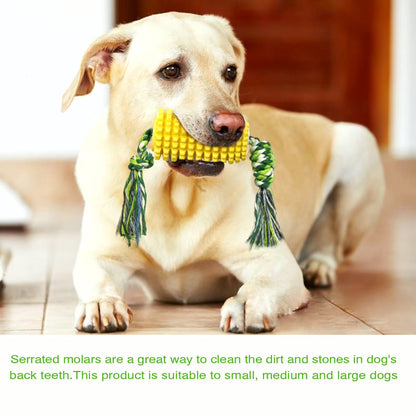 Indestructible Chew Toy for Aggressive Chewers Dog – Corn-Shaped Harmony Pet Supplies Scarborough