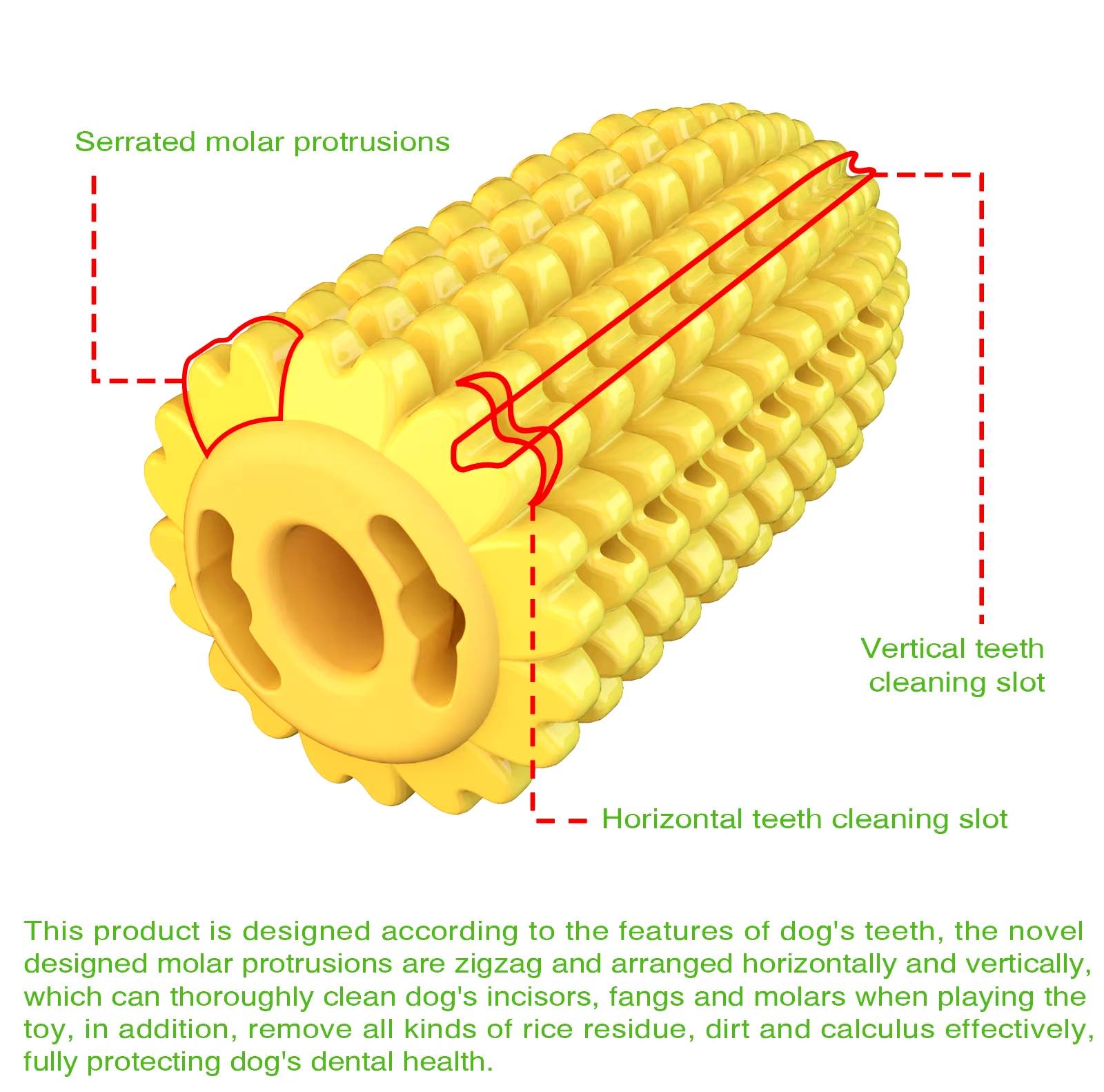 Indestructible Chew Toy for Aggressive Chewers Dog – Corn-Shaped Harmony Pet Supplies Scarborough