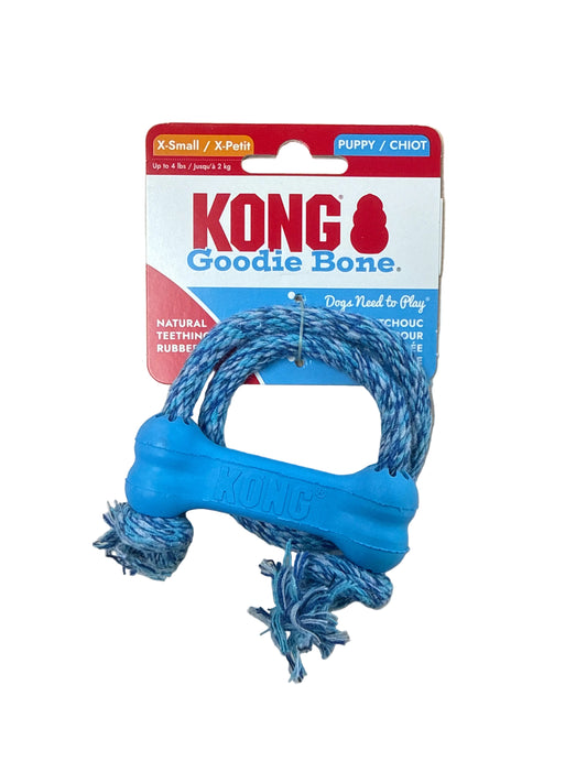 Puppy KONG Goodie Bone with Rope - Harmony Pet Supplies