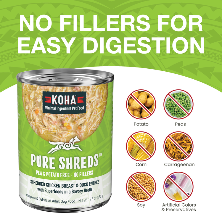 Koha pure shreds Chicken Cat Front