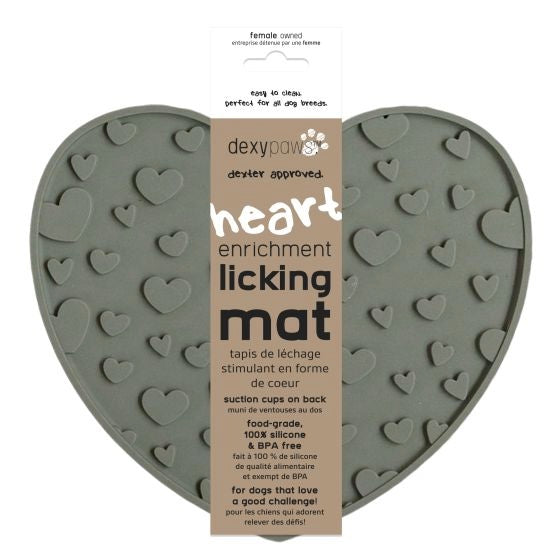 Dexypaws - Dexter Approved Heart Enrichment Licking Mat Front
