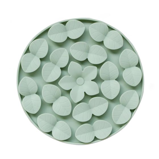 Dexypaws Circle Hide & Seek Silicone Snuffle Mat (Sage Green) on a white background at Harmony Pet Supplies, Scarborough