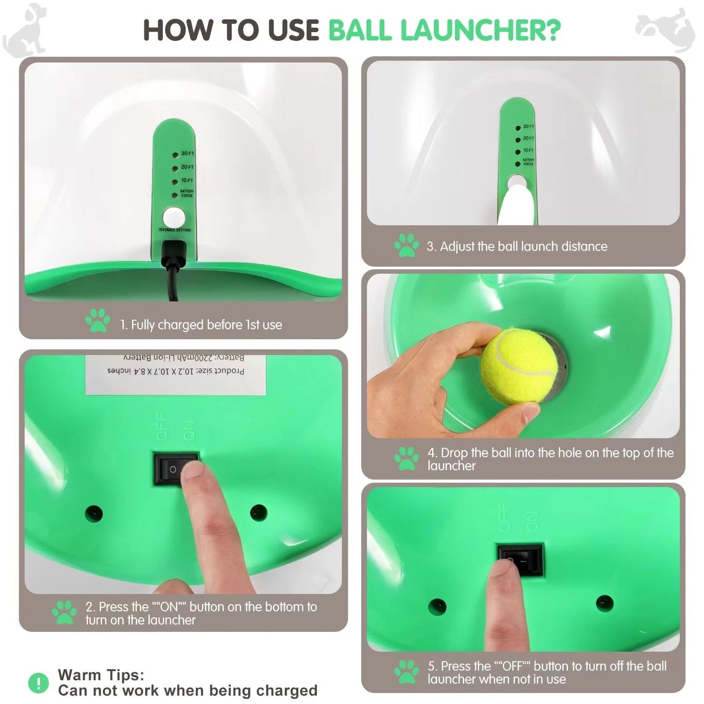 Automatic Interactive Ball Launcher Toy for Dogs Harmony Pet Supplies Scarborough