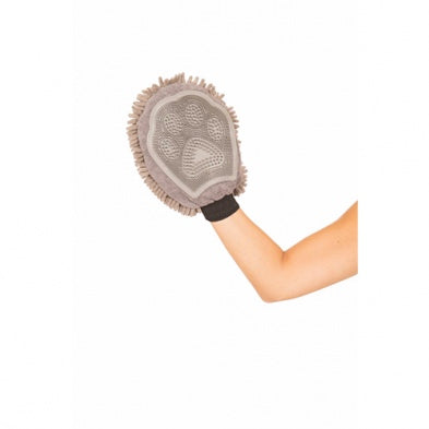 Dog Gone Smart Dirty Dog Grooming Mitt Grey Details