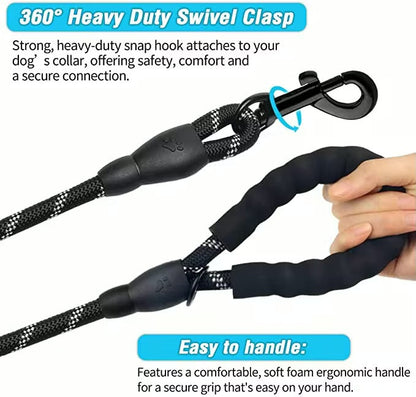 Reflective Dog Leash – Durable Safety for Night Walks Harmony Pet Supplies Scarborough