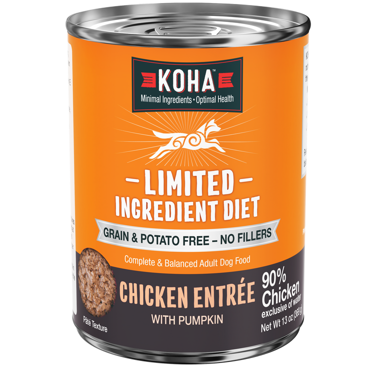 Koha limited ingredient diet Chicken Dog Front